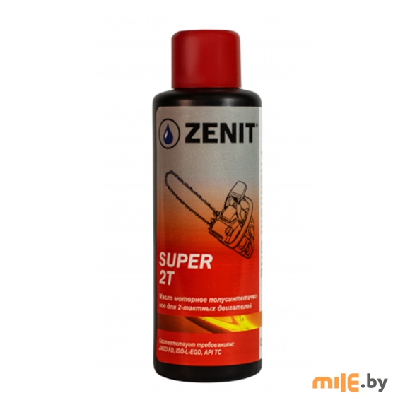 Масло моторное полусинтетическое для 2-тактных двигателей Zenit Premium Line Super 2T 0,1 л