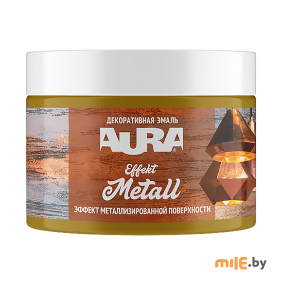 Эмаль декоративная Aura Effekt Metall серебро 0,8 кг
