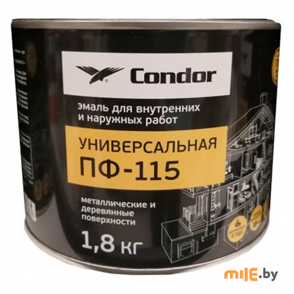 Эмаль Condor ПФ-115 ярко-зеленая 1,8 кг