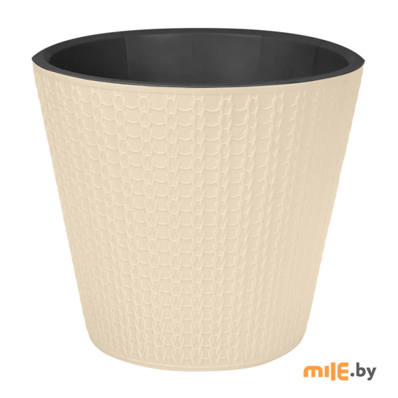 Горшок для цветов Idiland Velvet светло-бежевый 4 л