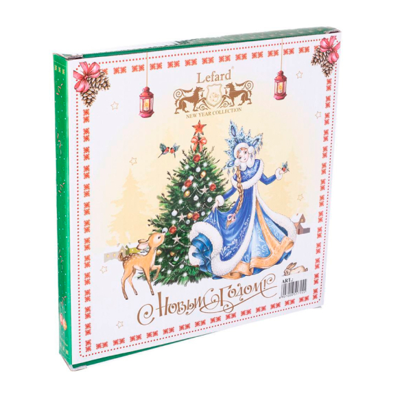 Тарелка закусочная Lefard Дед Мороз и Снегурочка (85-1715) 20,5 см