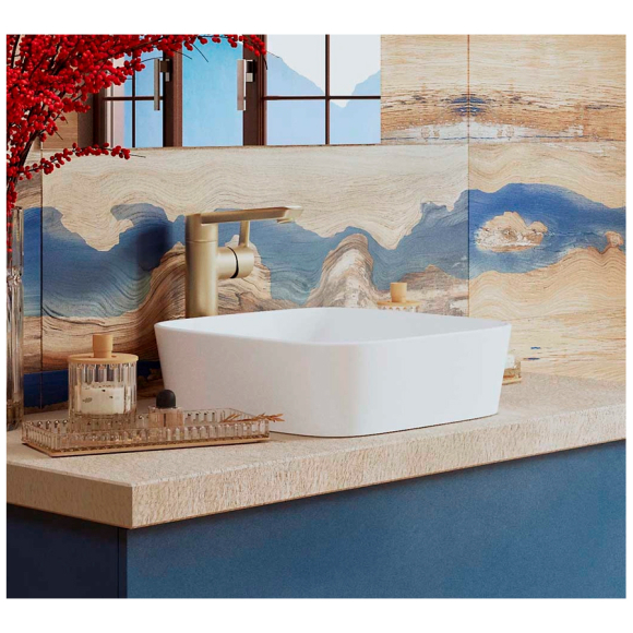 Умывальник накладной Керамин Плаза 40 ФС (белый)