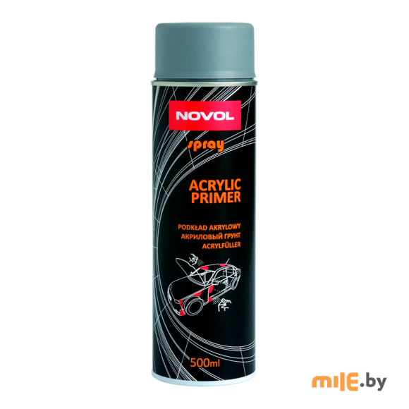 Акриловый грунт NOVOL Acryl Primer 1К SPRAY 500 мл. черный