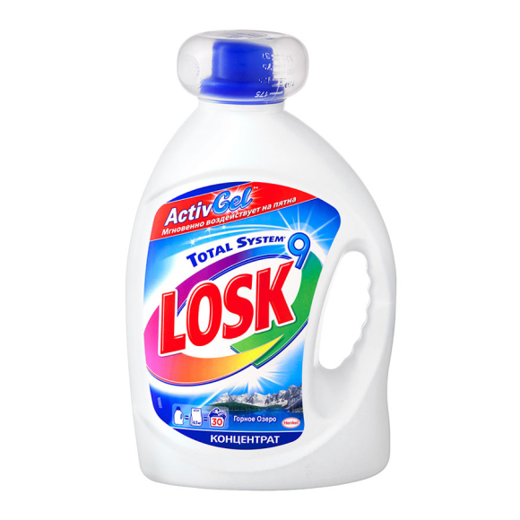 Средство для стирки Losk жидкое 1,95 л гель Горное Озеро (30 ст)