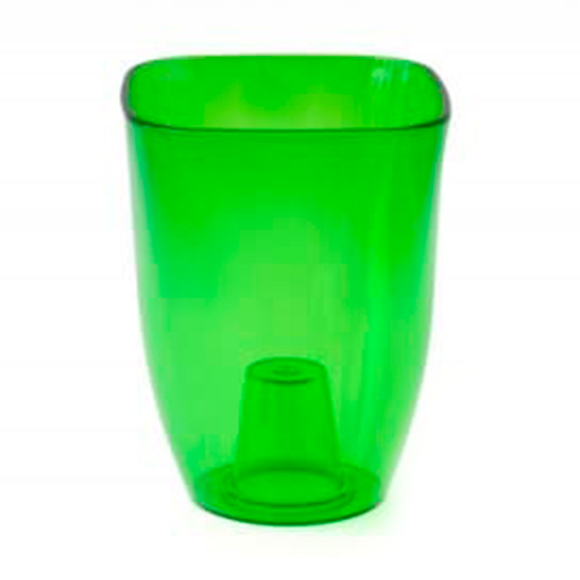 Ваза для орхидей TechnoPlastic (прозрачно-зелёный)