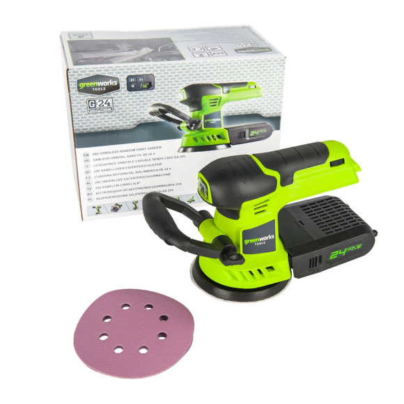 Шлифовальная машина аккумуляторная Greenworks G24ROS (3100107)