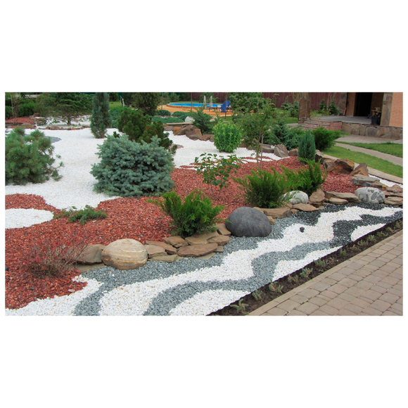 Щебень декоративный РуБелЭко серебристый, гранит (ЩОсер)