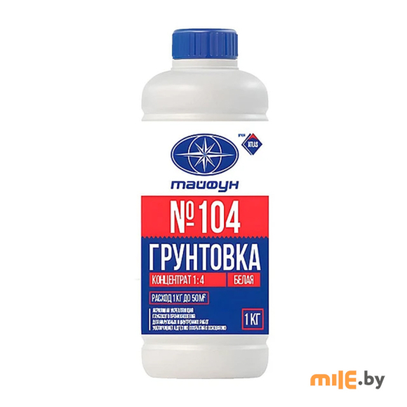 Грунтовка акриловая Тайфун Мастер №104 (концентрат 1:4) 1 кг