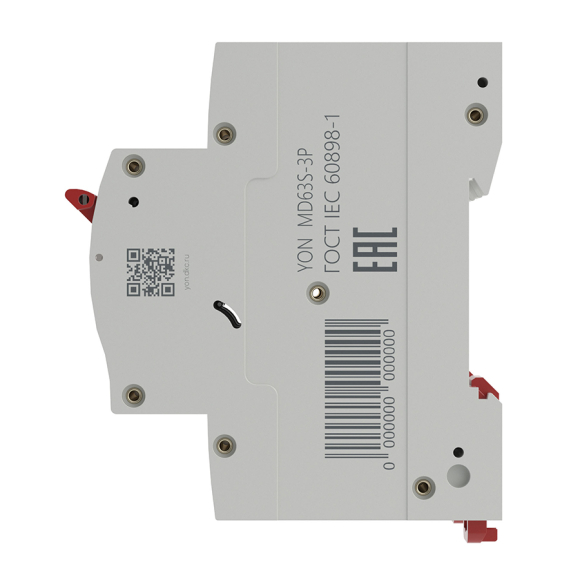 Автоматический выключатель DKC Yon Max MD63N 3P 20A C 4.5kA 3М MD63S-3PC20
