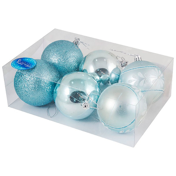 Ёлочные шары Волшебная страна SYCB17-320 (диаметр 80 мм, 6 шт.)