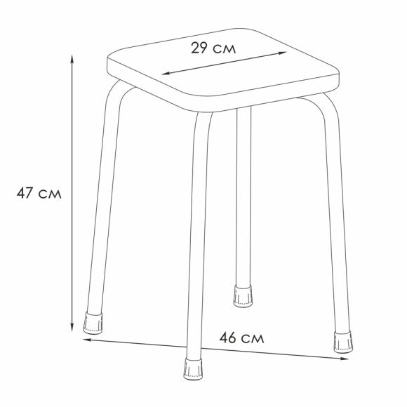 Табурет ЗМИ Пенек легкий 184 (серый, оливковый)