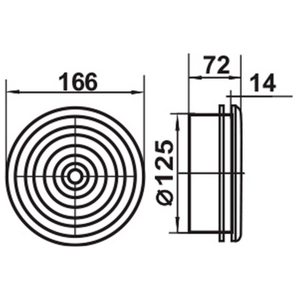 Потолочный диффузор Семь ветров ДК125