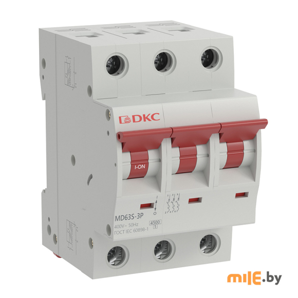 Автоматический выключатель DKC Yon Max MD63N 3P 25A C 4.5kA 3М MD63S-3PC25