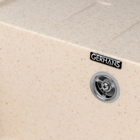 Мойка кухонная Gerhans B15-20 бежевая  (без сифона) Мойка кухонная Gerhans B15-20 бежевая  (без сифона)