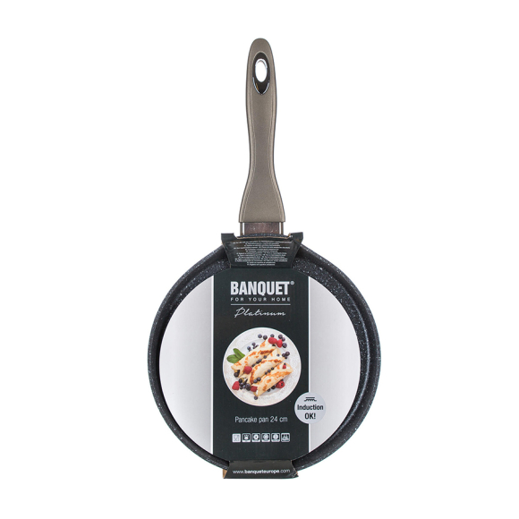 Сковорода для блинов алюминиевая с антипригарным покрытием Banquet Metallic Platinum (40051919) 24 см