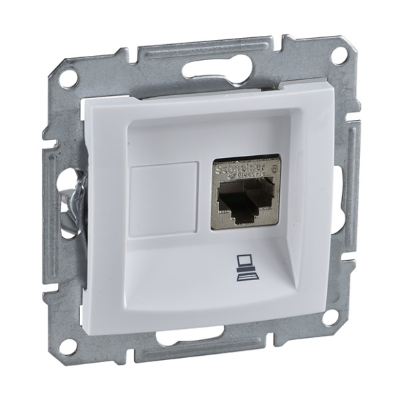 Розетка Schneider Electric Sedna SDN4300121 RJ45 категория 5e UTP белый