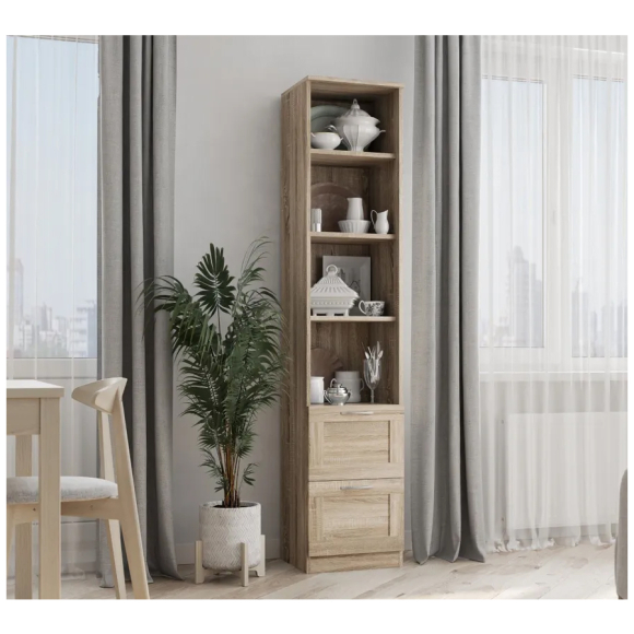 Стеллаж Сириус (2.02.07.140.3) сонома 39х190 см