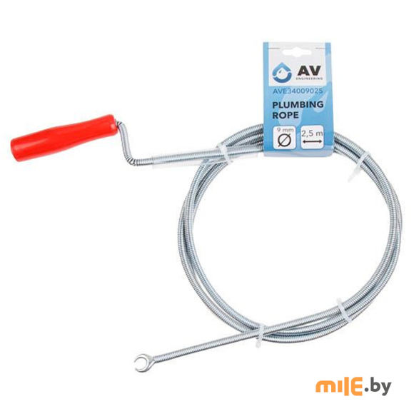Трос сантехнический пружинный AV Engineering (AVE34009025) 9 мм х 2,5 м