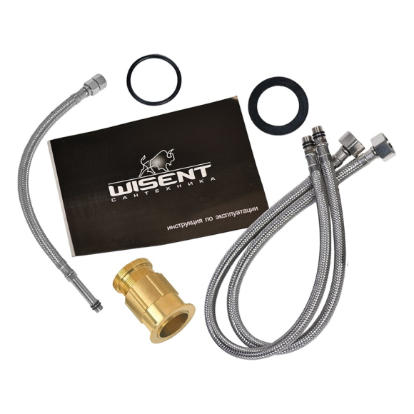 Смеситель для кухни с гибким изливом и подводкой питьевой воды Wisent W4855-18-3