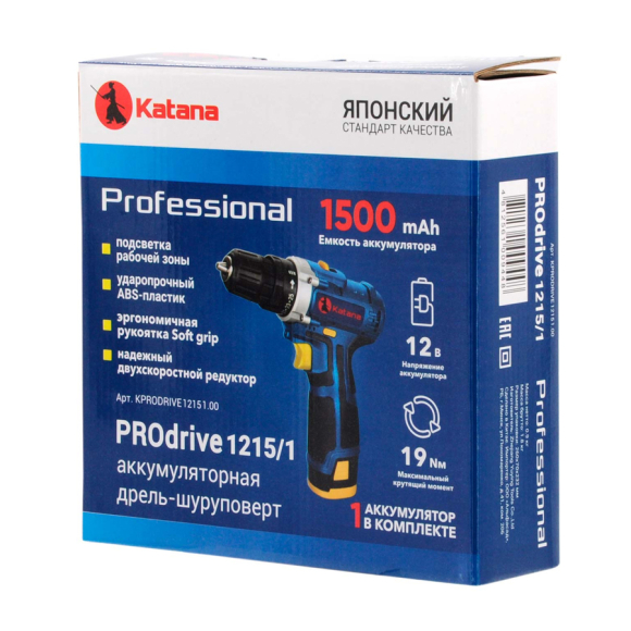 Дрель-шуруповерт Katana PROdrive 1215/1
