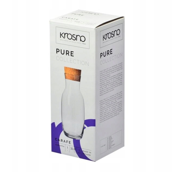 Графин Krosno Pure с пробкой 1 л