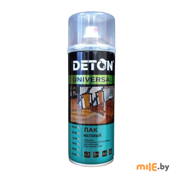 Лак алкидный Deton Universal матовый атмосферостойкий 520 мл