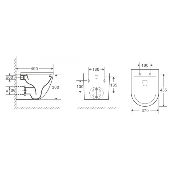 Унитаз подвесной AV Engineering Comfort X1 (AVWHR203X1)