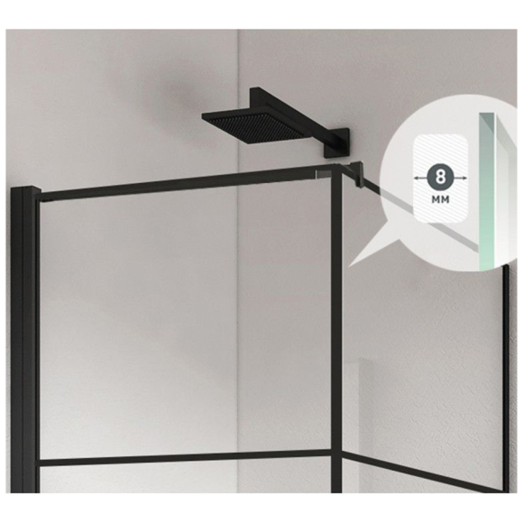 Душевой уголок Berges Dark 90x90x195 (061020L)