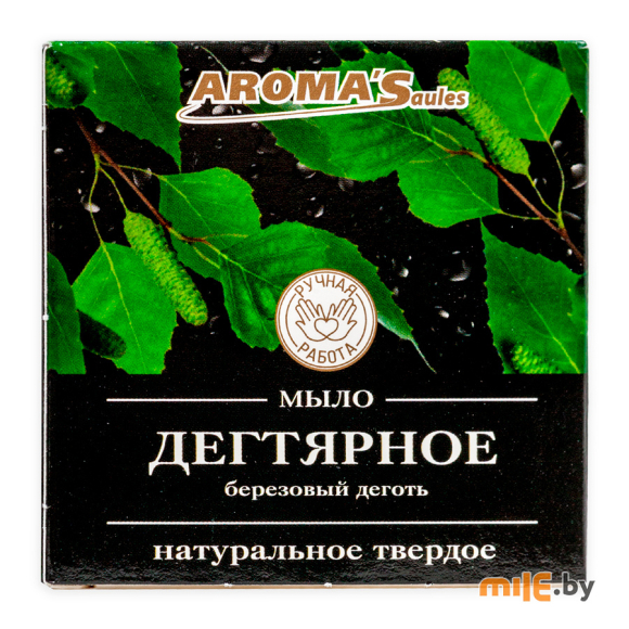 Мыло твердое натуральное Aroma Saules Дегтярное 80 г