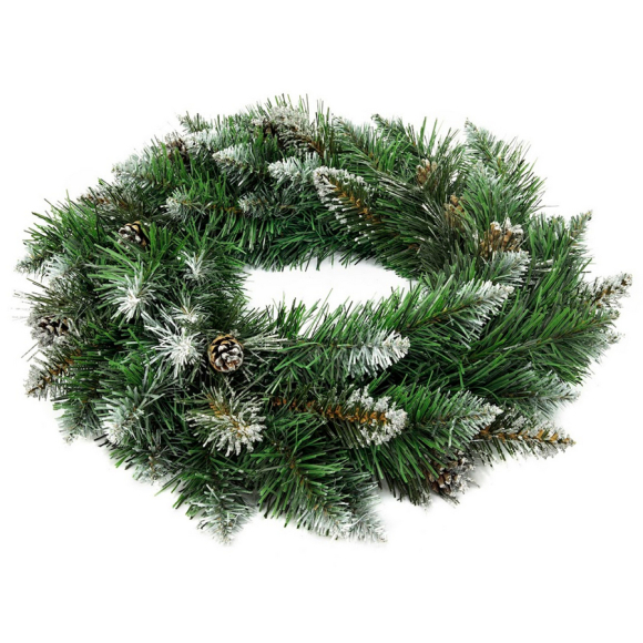 Венок искусственный Sonic Бриллиантовый (W10) 50 см