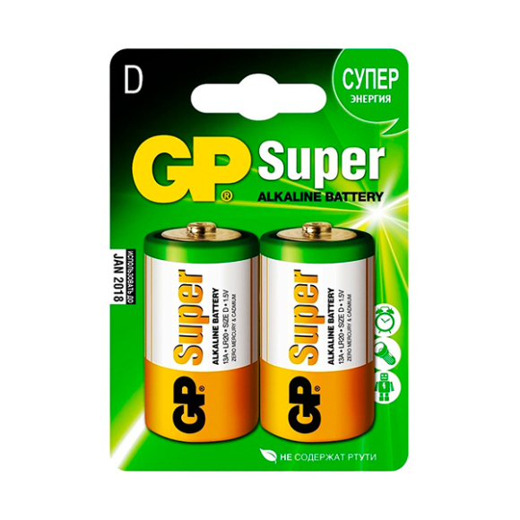 Элемент питания GP Super LR20/13A 2BP