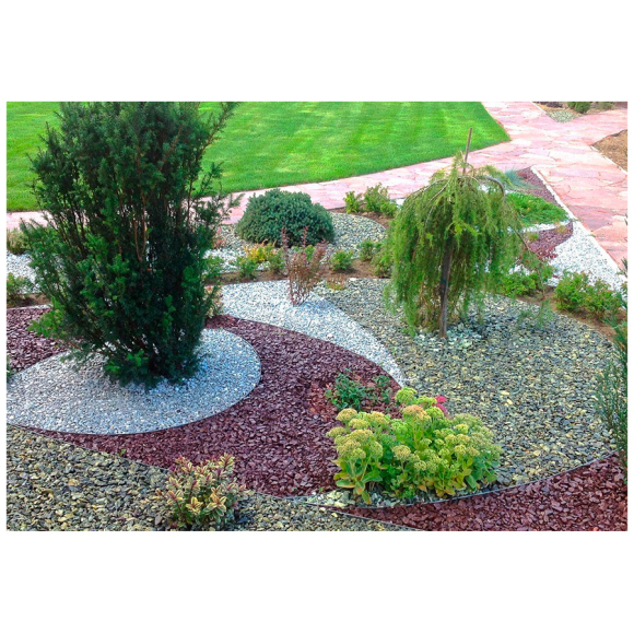 Щебень декоративный РуБелЭко серебристый, гранит (ЩОсер)