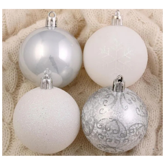 Набор шаров Зимнее волшебство Морозный узор 4942015 (16 шт.)