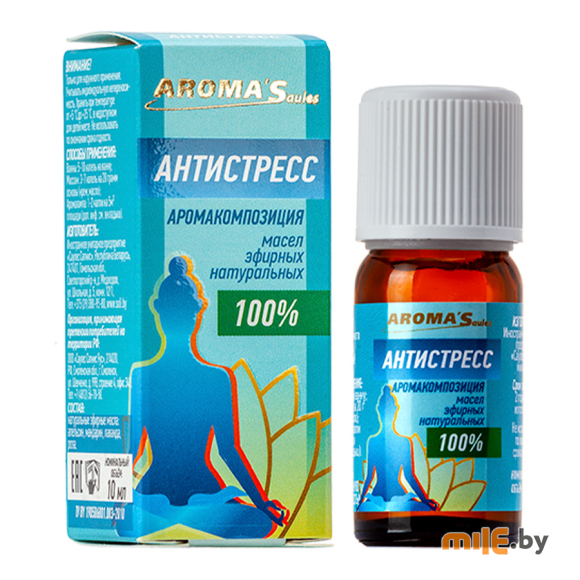 Аромакомпозиция масел эфирных натуральных Aroma Saules Антистресс 10 мл
