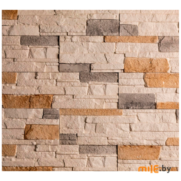 Плита гипсовая декоративная Stone mill Сланец Аркана слоновая кость ПГД-1-Л (2601)