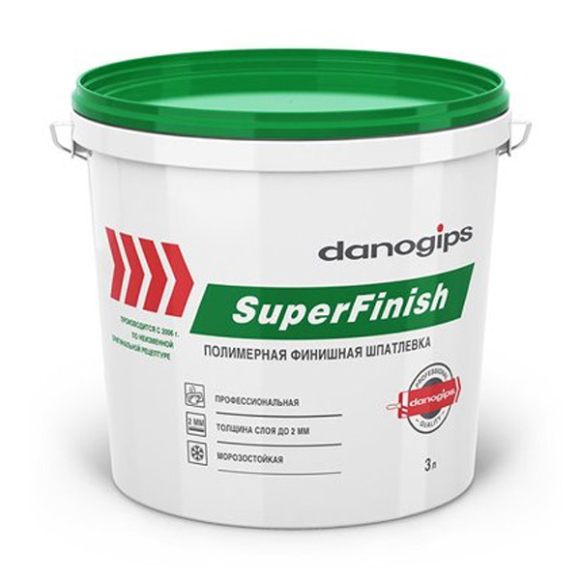 Шпатлевка финишная Danogips SuperFinish 3 л