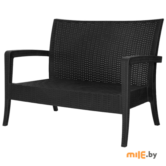 Диван Ola Dom Rattan (антрацит)