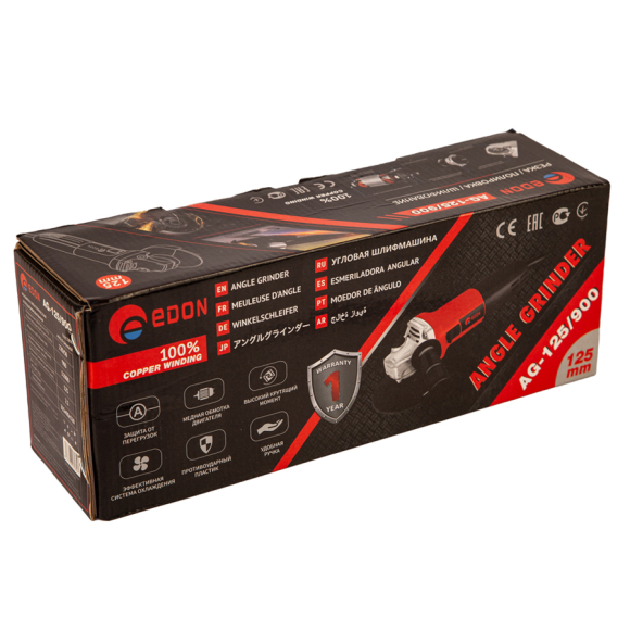 Машина шлифовальная угловая Edon AG-125/900