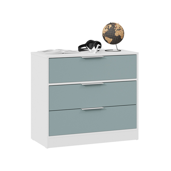 Комод ТриЯ Марли (белый, серо-голубой) 403.002.000