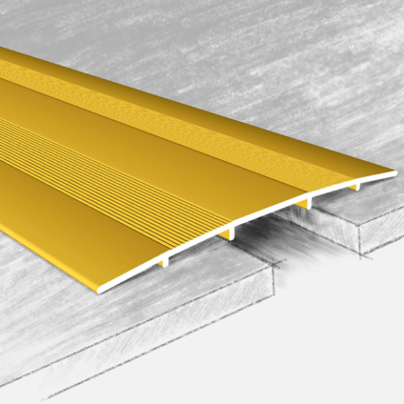 Порог алюминиевый 80-02Т КТМ 1800 x 80 (золотой)