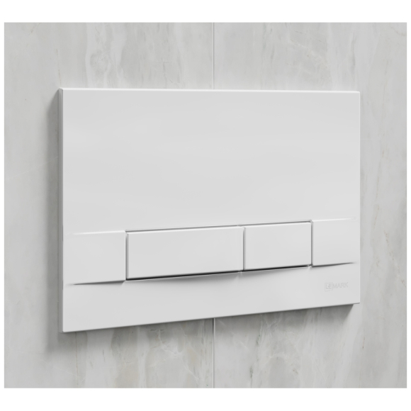 Кнопка смыва для инсталляции Lemark Bit (9804008) белый глянец