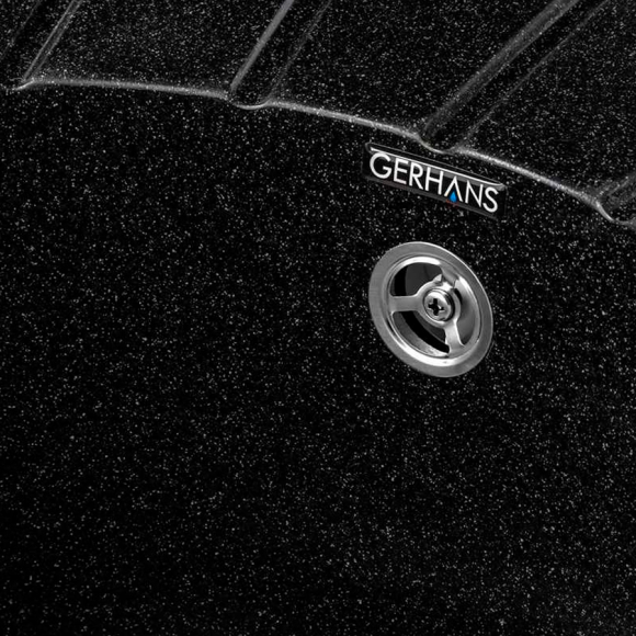 Мойка кухонная Gerhans A03-22 черная (без сифона) Мойка кухонная Gerhans A03-22 черная (без сифона)