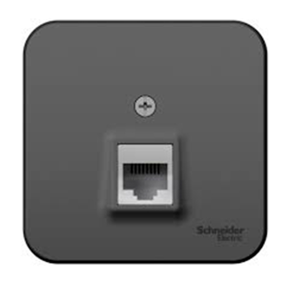 Розетка телефонная Schneider Electric Blanca BLNIA011006 RJ11 антрацит