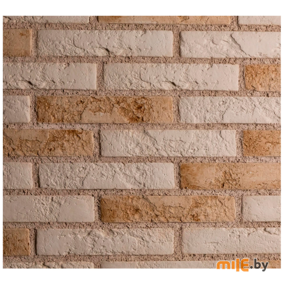 Плита гипсовая декоративная Stone mill Кирпич Норд слоновая кость ПГД-1-Л (3501)