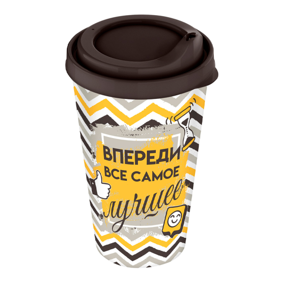 Стакан с крышкой Idiland Izi-Go (222101530/01) 420 мл