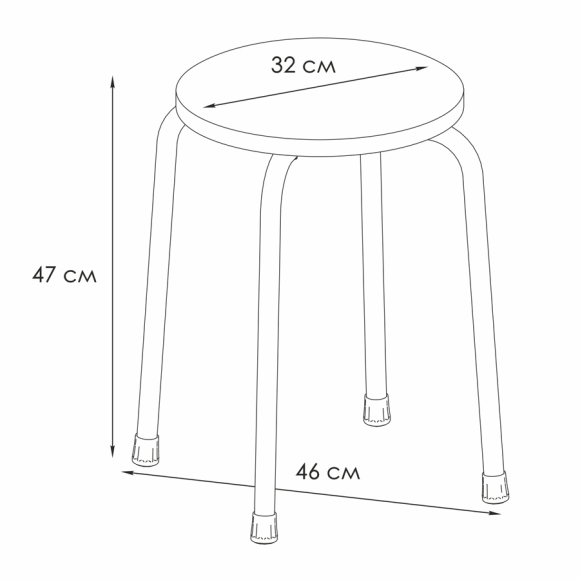 Табурет ЗМИ Пенек легкий 180 (серый, оливковый)