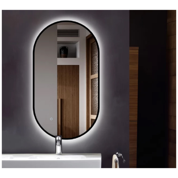 Зеркало с подсветкой Алмаз-Люкс Seoul black 9050s-6 500x900 мм Зеркало с подсветкой Алмаз-Люкс Seoul black 9050s-6 500x900 мм