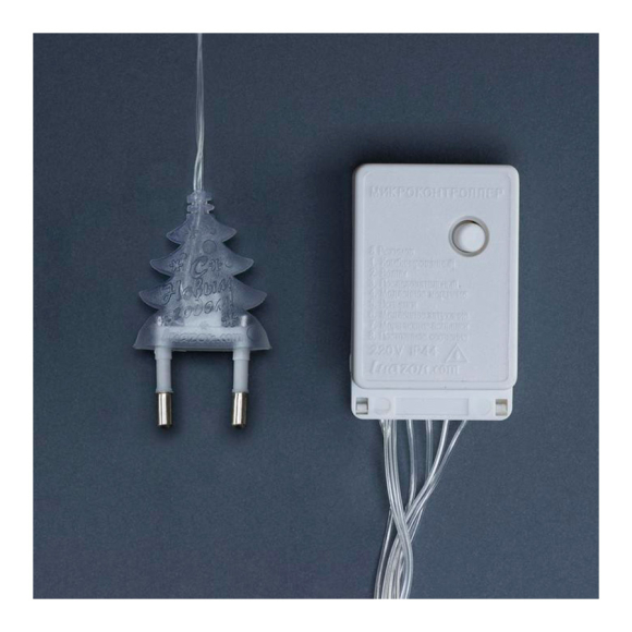 Гирлянда Luazon Lighting бахрома DECOR "Звезды" 2,4м x 0,9м LED 138 теплый белый (2361702)