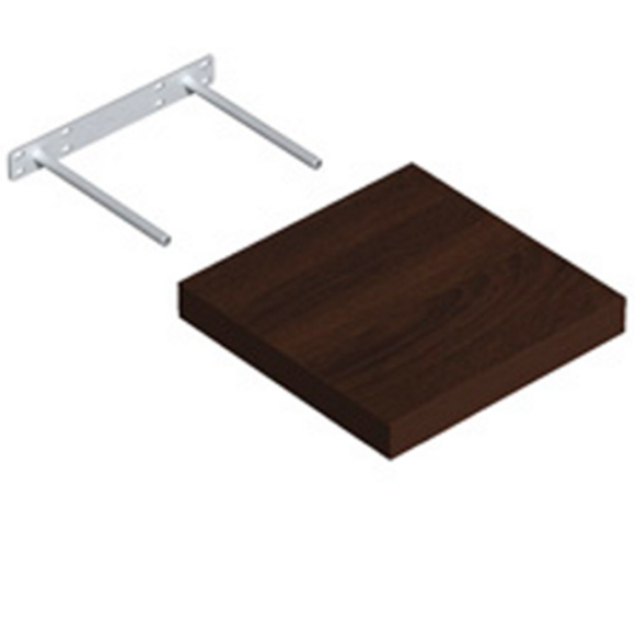 Полка со скрытым креплением Domax венге 24x24 см