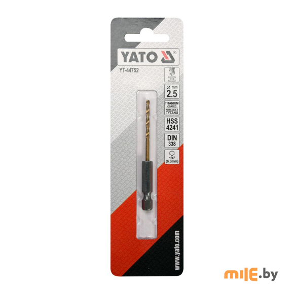 Сверло Yato 2,5 мм HEX (YT-44752)